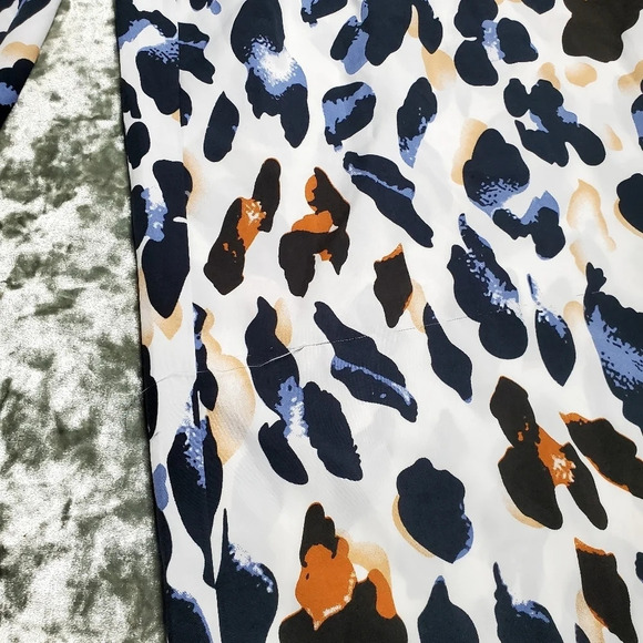 Azel Hazel Colorful Leopard Print Wide Leg Pants - Picture 2 of 11